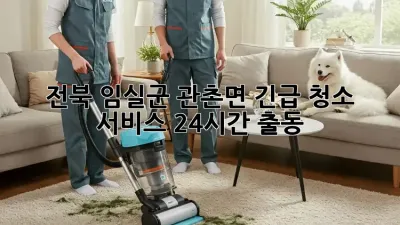 🚨 전북 임실군 관촌면 긴급 청소 서비스: 24시간 출동! 🚨